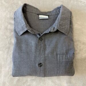 Columbia‎ Mens XXL Button Up Shirt Long Sleeve Gray Casual Workwear Outdoor